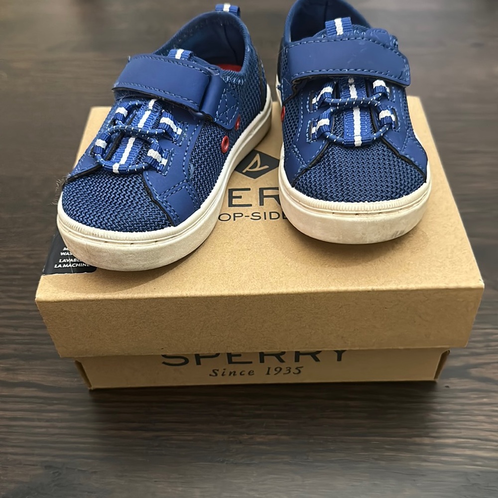 Sperry Abyss A/C washable blue toddler shoes